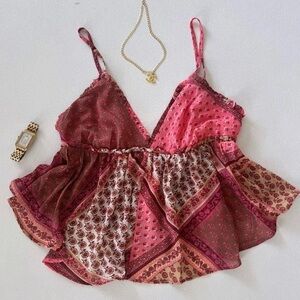 ✨SOLD✨free people baby doll flowy tank blouse